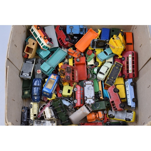 549 - A Selection of Vintage Diecast Playworn Vehicles To Include Military. Mostly Lesney/Matchbox