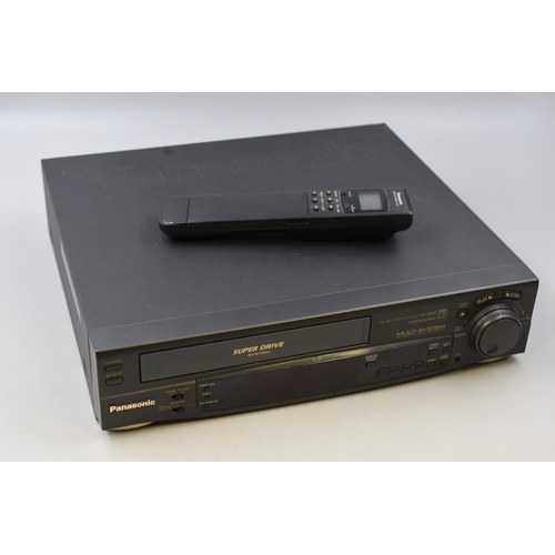 560 - Panasonic super drive VHS Multi system (comes with remote but no power lead, wont power on)