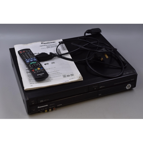 564 - Panasonic DMR-EZ47V VHS to DVD Recorder with Booklet, Power Lead and Remote Control