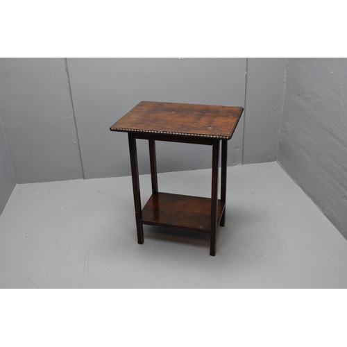 598 - Dark wooden side table (28