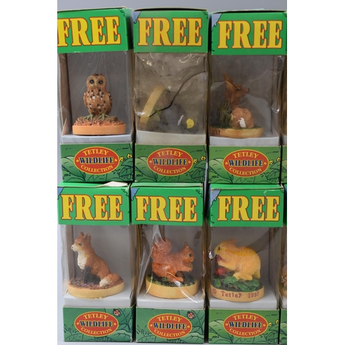 747 - Twelve Boxed Tetley Wildlife Collection Figures