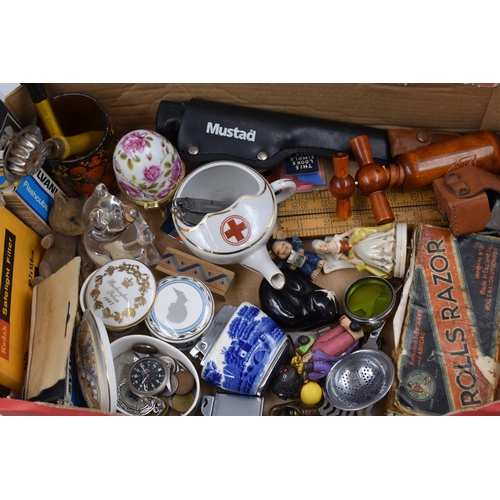 750 - A Selection of Assorted Collectables To Include Hospital Feeding Cup, Rolls Razors, Mixed Coins, Mil... 