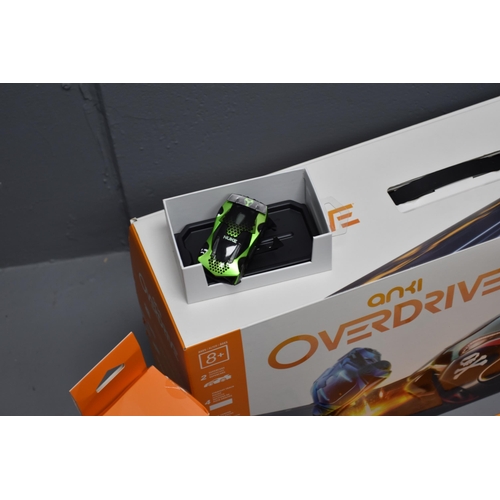 811 - Anki Overdrive starter kit with loads of extras, speed kit, corner kit, collision kit, rails kit, el... 