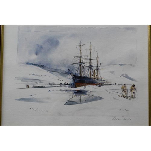 676A - Peter Knox, Signed Limited Edition Print, RRS Discovery 14