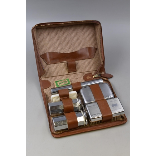 305 - Men's Leather Cased Grooming Kit