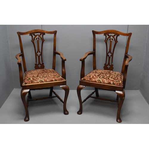 626 - Two Georgian style desk chairs 39