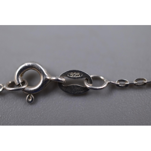 19 - Sterling Silver Fine Ball Chain Bracelet Complete with Presentation Box