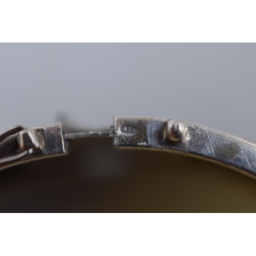 24 - Silver 925 Hinged Bangle Complete with Presentation Box