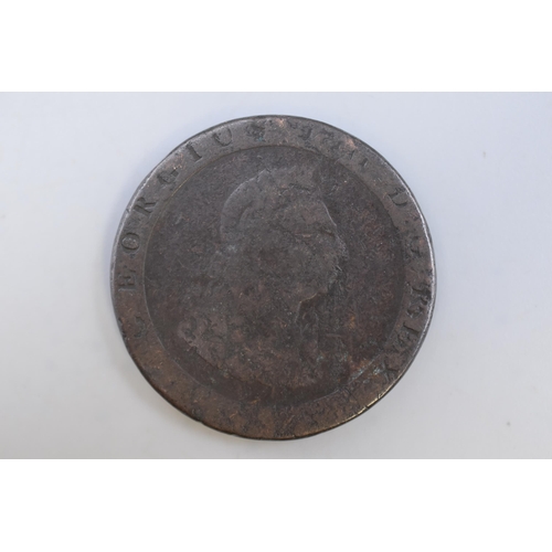 126 - George III 1797 Cartwheel Penny