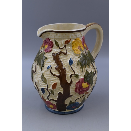 236 - H J Wood Indian Tree Hand Painted Jug (8