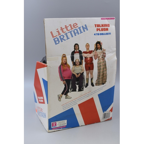 161 - A collectable 'Little Britain' Lou and Andy talking rotocast plush. In original packaging (untested)... 