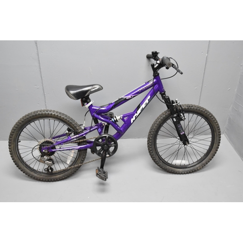 Hyper plush 7 gear purple kids bike