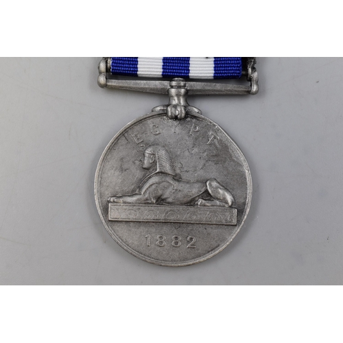 217 - Reproduction Victoria Medal with Tel-El-Kebir Bar and Ribbon