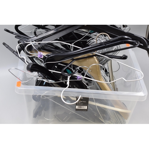 704 - Large Collection of Good Quality Metal, Plastic Coat Hangers