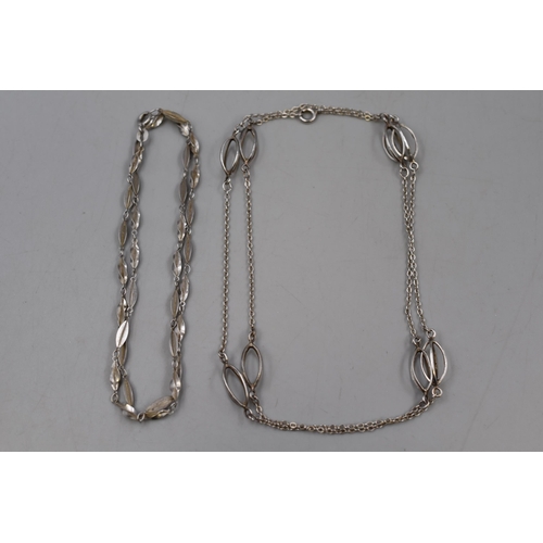 12 - Two Silver 925 Necklaces