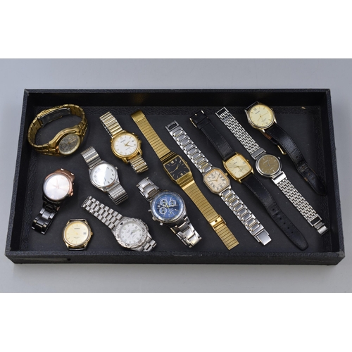 150 - Selection of Twelve Watches (For Spares or Repairs) To Include Seiko, Sekonda, Rotary, Lorus, And Mo... 