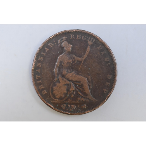 156 - An 1853 Victoria Young Head Penny