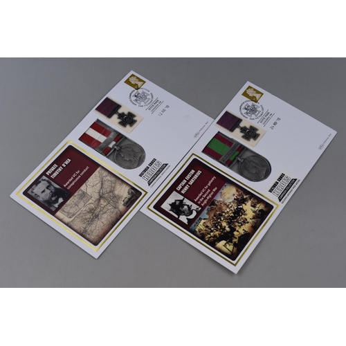 169 - Two Replica Victoria Cross Heroes Campaign Collection First Day Covers To Include Canada General Ser... 