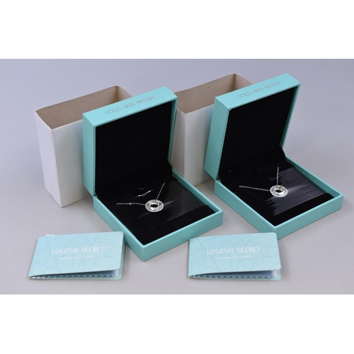 77 - Two New Silver 925 Necklaces with Presentation Boxes