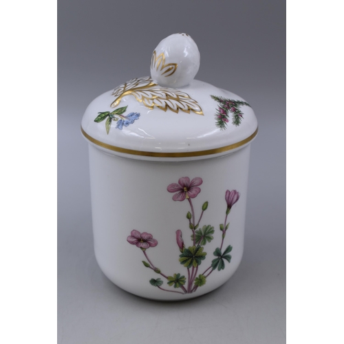 256 - Spode Stafford Flowers Lidded Storage Jar (8