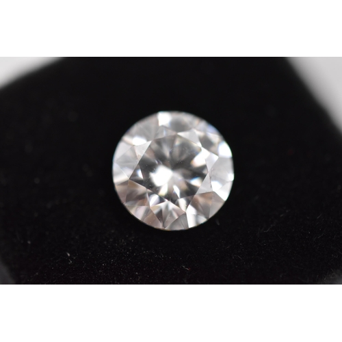 80 - 2.0 Carat 8mm Round Brilliant Moissanite complete with GRA Report and Warranity Card