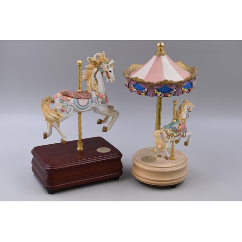 204 - Two Limited Edition Musical Horse Figures To Include 'The Four Seasons - Spring', And 'Birds of Para... 