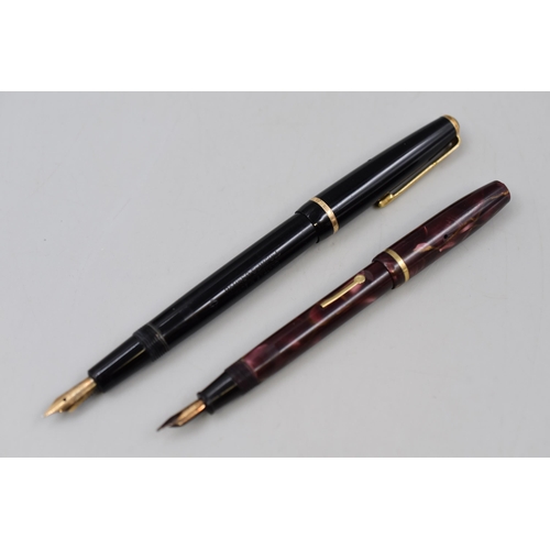 212 - Two Vintage Fountain Pens To Include Parker Slimfold, And Conway Stewart Dinkie 550 (AF). Both With ... 