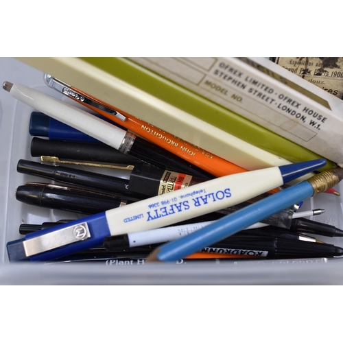 218 - A Selection of Collectable Advertising Pens and Pencils, With AW Faber Pencil Refills, Venus Perfect... 