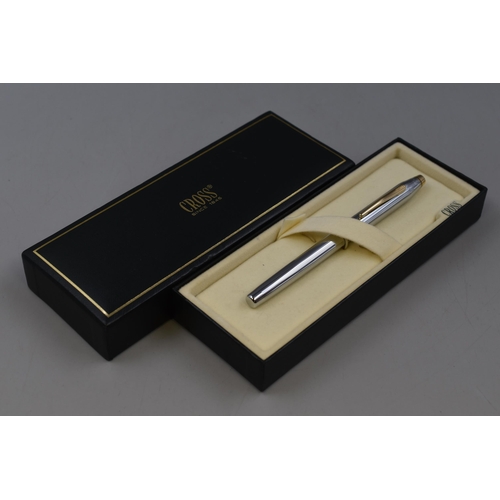 221 - A Cross Gold and Silver Tone Fountain Pen, In Presentation Case