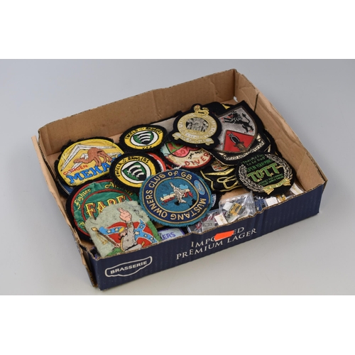 386 - Approx 20 Vintage Patch Badges, including Mustang Owners Club, Citroen, Talk of the Town and More