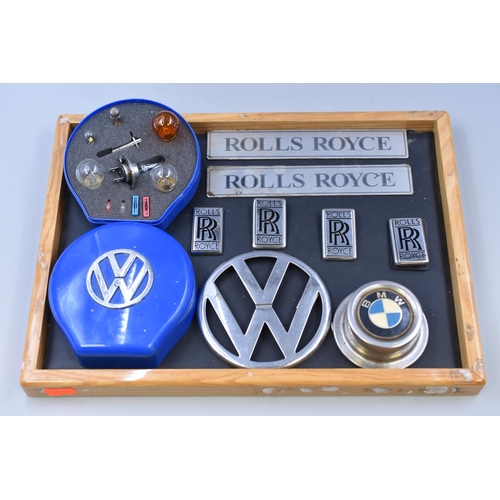 225 - Selection of Automobile Memorabilia including Volkswagen and Rolls Royce