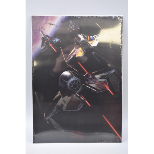 456 - A New Sealed Limited Edition 3-D Lithographic Art Print Star Wars Revenge of The Sith 'Jedi Rescue',... 