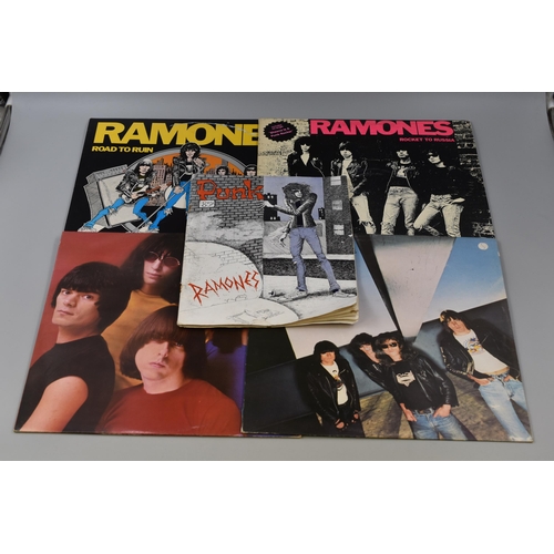 435 - Four Ramones Vinyl LPs With Punk Magazine Volume 1 – Number 3 (April 1976). Includes Leave Hom... 