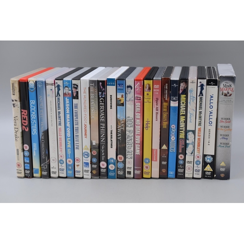 461 - A Selection of 24 DVDs and Two Box Sets To Include Allo Allo, Miss Marple, Vera Drake, The Blind Sid... 