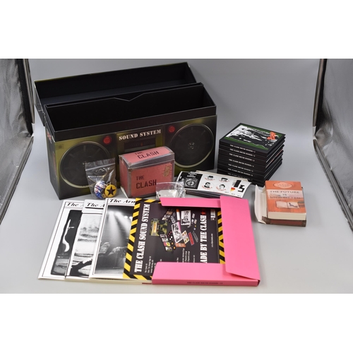 443 - The Clash - Sound System 11 CD Box Set (88725460002). With Various Accessories (Dog Tags, Badges, St... 