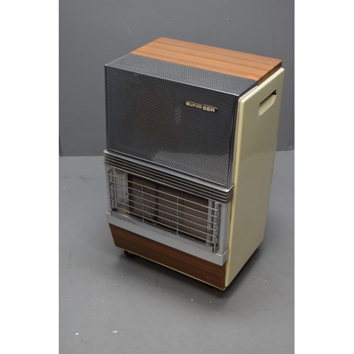 467 - Vintage Super SER Butane Gas Heater Fits a 15 kg Calor Gas Bottle.