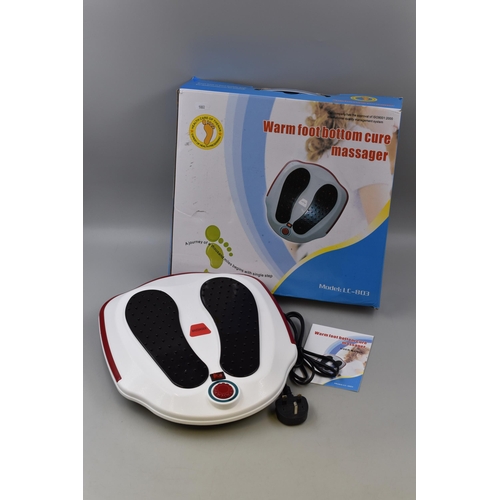 493 - Brand New Boxed Electric Foot Massager Machine, Powers on when tested