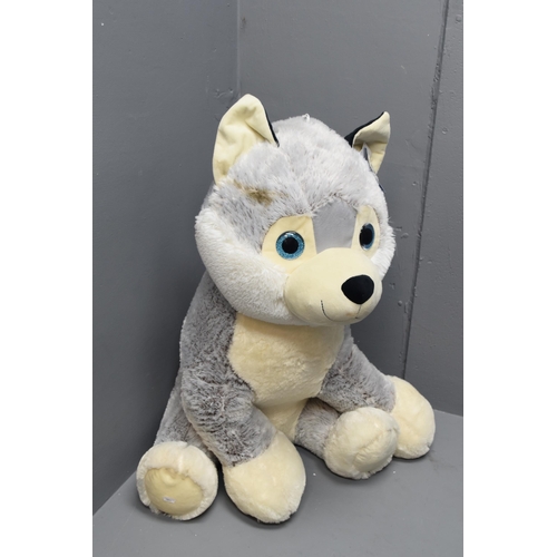 500 - Large CUDDLE CREW Husky Plush Approx 34