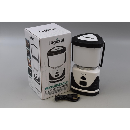 590 - Brand New Legazpi Rechargeable LED Camping Lantern with Box (Untested)