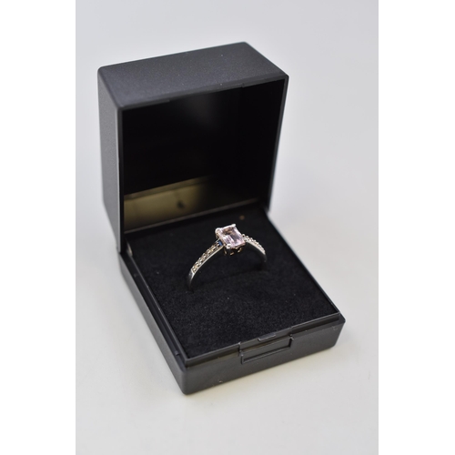 8 - Silver 925 Ring, Size R, Complete with Prese