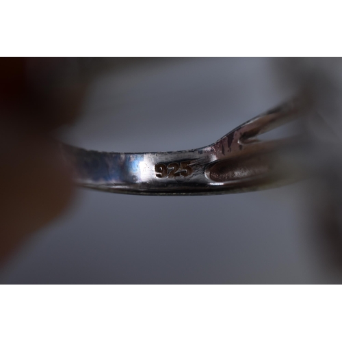 11 - Silver 925 Floral Ring Complete with Presentation Box