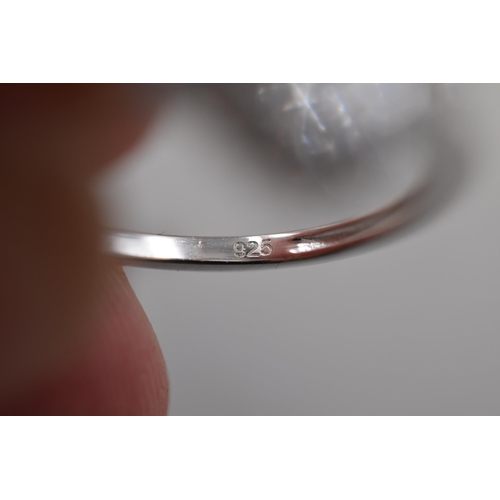 32 - Silver 925 Ring, Size J, Complete with Presentation Box