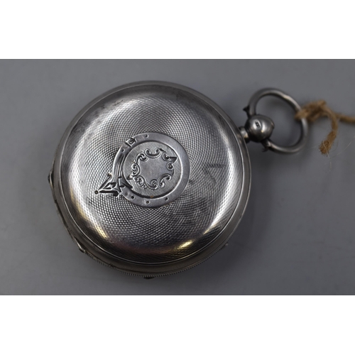 41 - A Lancashire Watch Company Hallmarked Chester Silver Cased Pocket Watch, 'The Arundel English Lever;... 