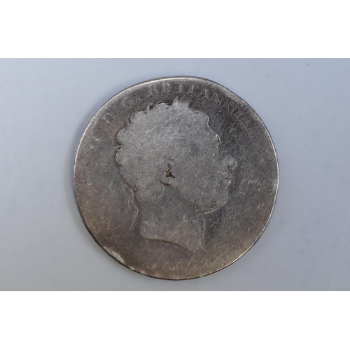 53 - A George IV UK Silver Crown, Date Unknown