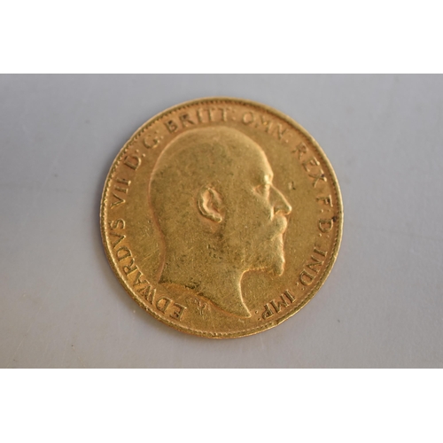 18 - Edward VII 1902 Gold (22ct) Half Sovereign