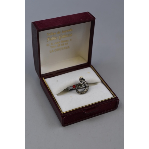 19 - Swarovski Disney Pirates of the Caribbean Ring with Presentation Box