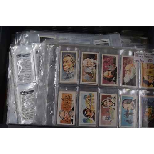 311 - A Large Selection of Collectable Cigarette and Tea Cards To Include Some Complete Sets, John Player ... 