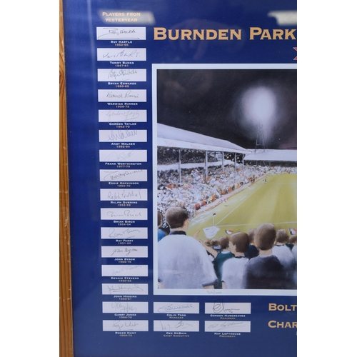 323 - Limited Edition Framed and Glazed Print Titled ' The End Of An Era, Burnden Park, The Last Match ' D... 