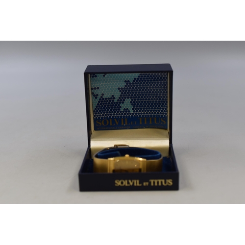 93 - Solvil et Titus Quartz Gents Watch Complete with Presentation Box (Working)