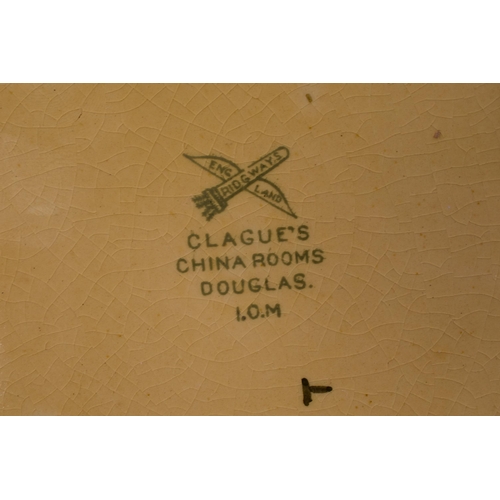 350 - A Set of Four Ridgway Clague Isle of Man Collectors Plates, Approx 23cm Diameter